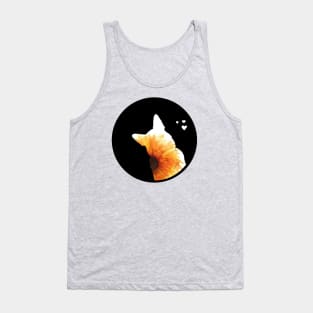 German Shepherd Love - Sunflower Silhouette Tank Top